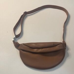 Brown Leather Crossbody Bag